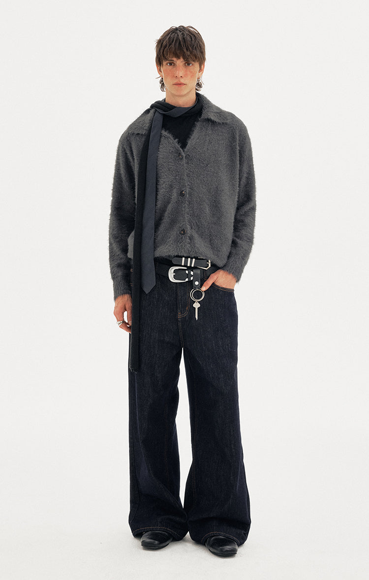 MADWITCH PLUSH VEE CARDIGAN #1040