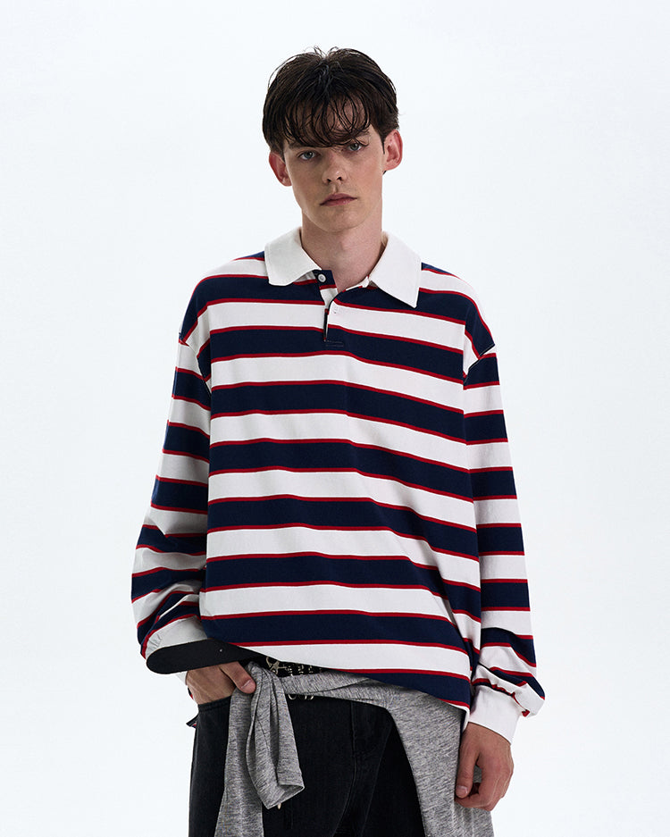 MADWITCH COLORBLOCK STRIPED LONG SLEEVE TEE #T56