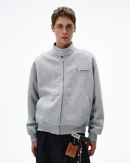 MADWITCH UNISEX MINIMALIST STAND COLLAR JACKET #AB1080