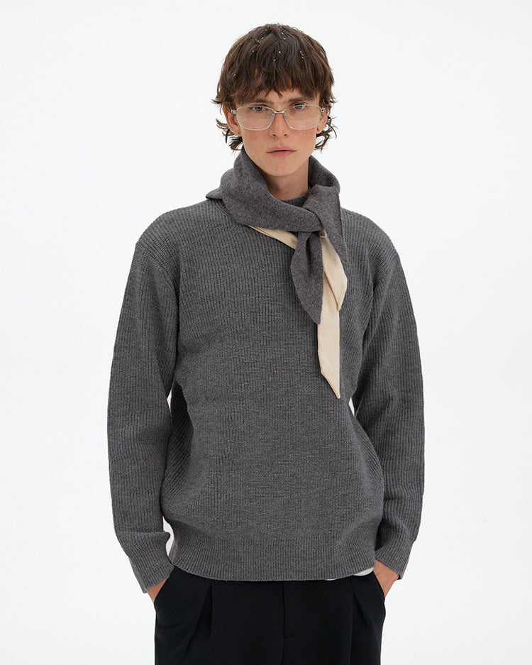 MADWITCH MINIMAL PULLOVER KNIT SWEATER #80390