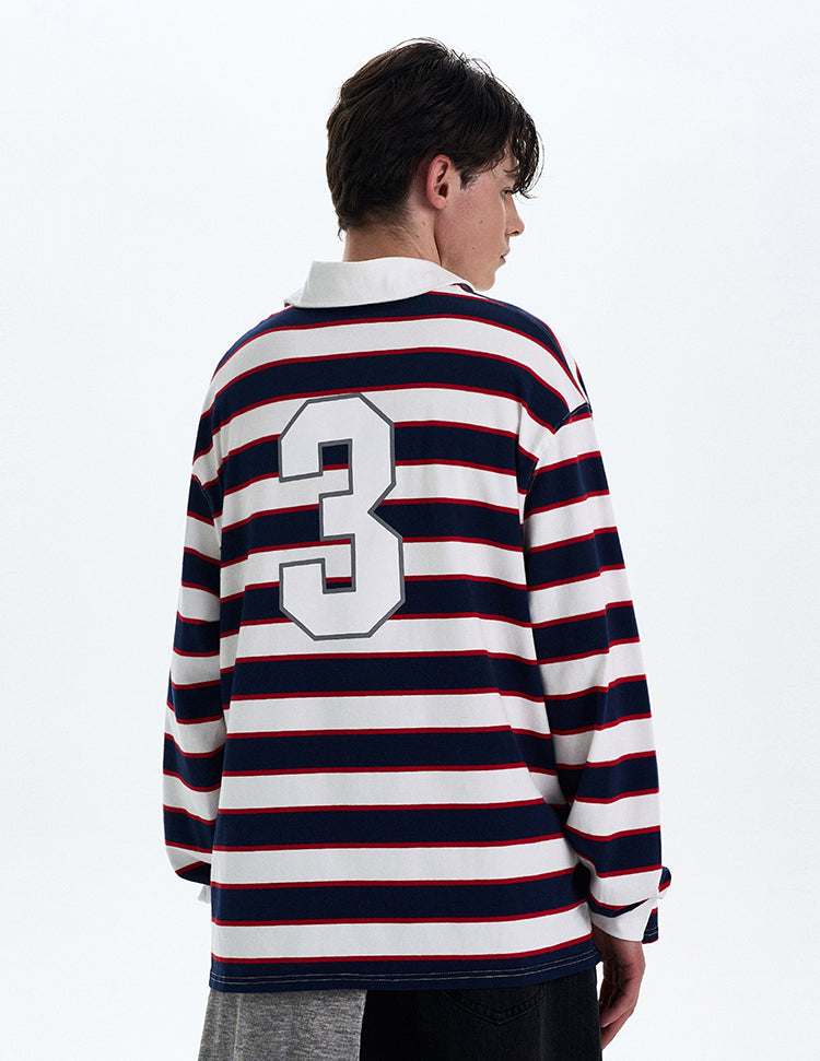 MADWITCH COLORBLOCK STRIPED LONG SLEEVE TEE #T56