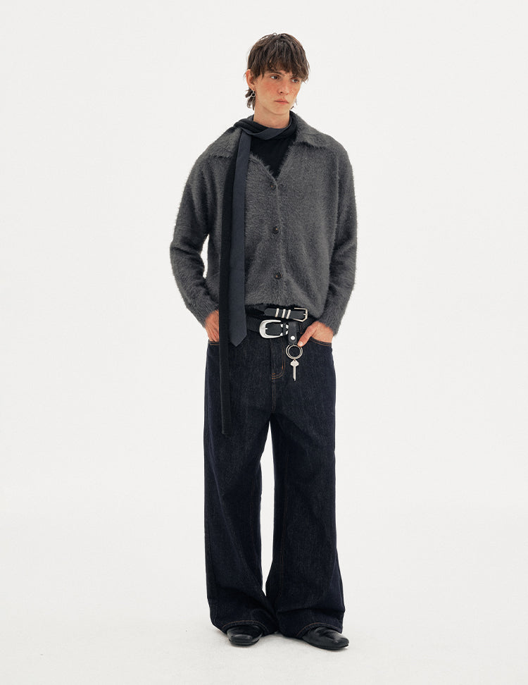 MADWITCH PLUSH VEE CARDIGAN #1040