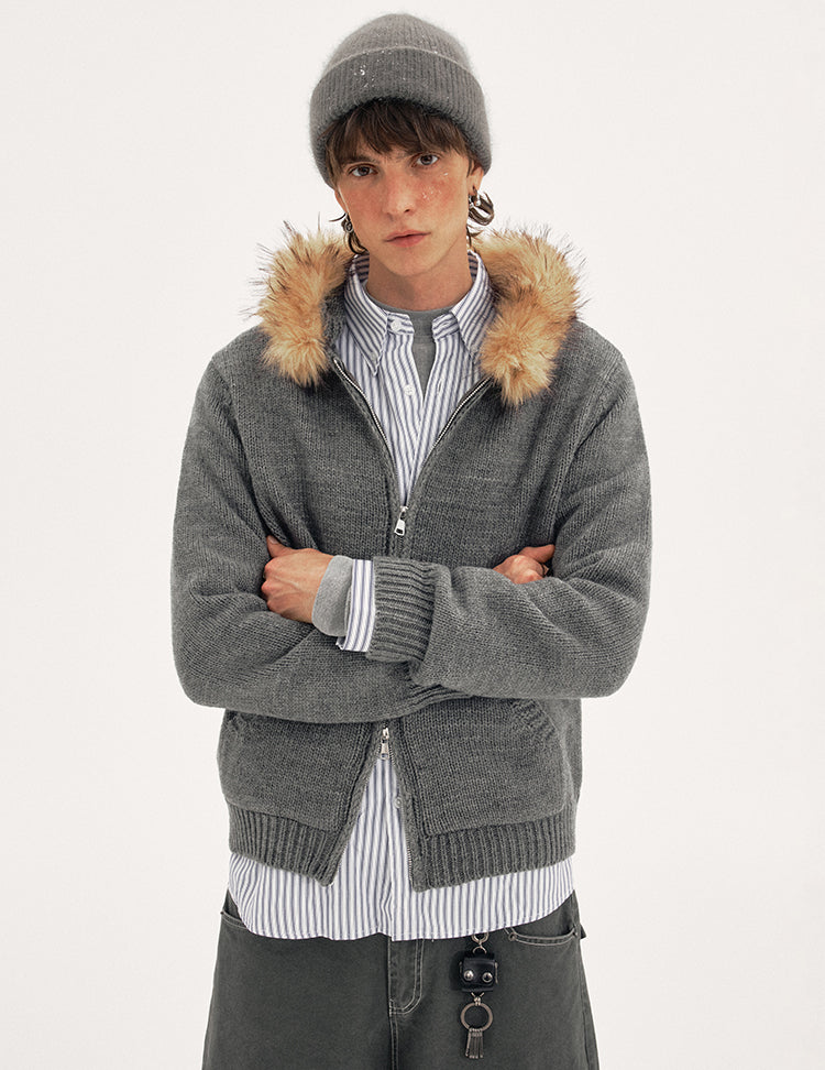 MADWITCH WOOL HOOD CARDIGAN #27428