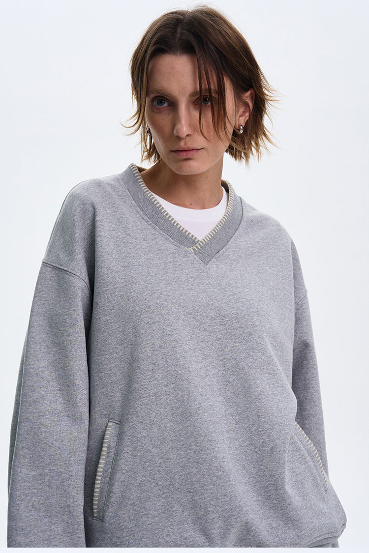 MADWITCH V-NECK CASUAL LONG SLEEVE #0207