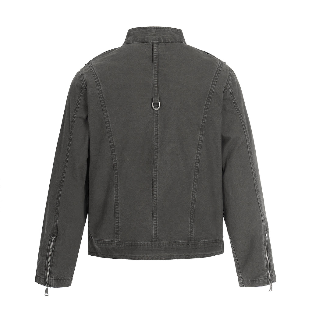 MADWITCH PATCHWORK CROPPED WORK JACKET #CW1325