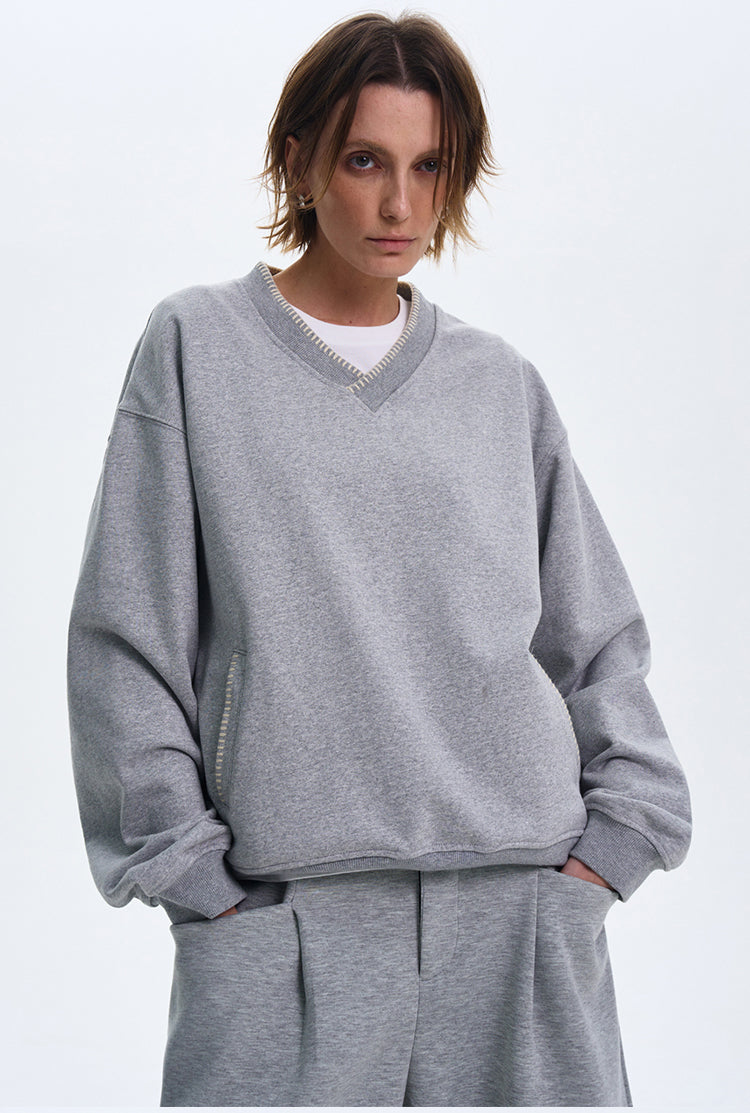 MADWITCH V-NECK CASUAL LONG SLEEVE #0207