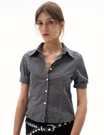 MADWITCH SHORTS-LENGTH STRUCTURED SHIRT #CY156