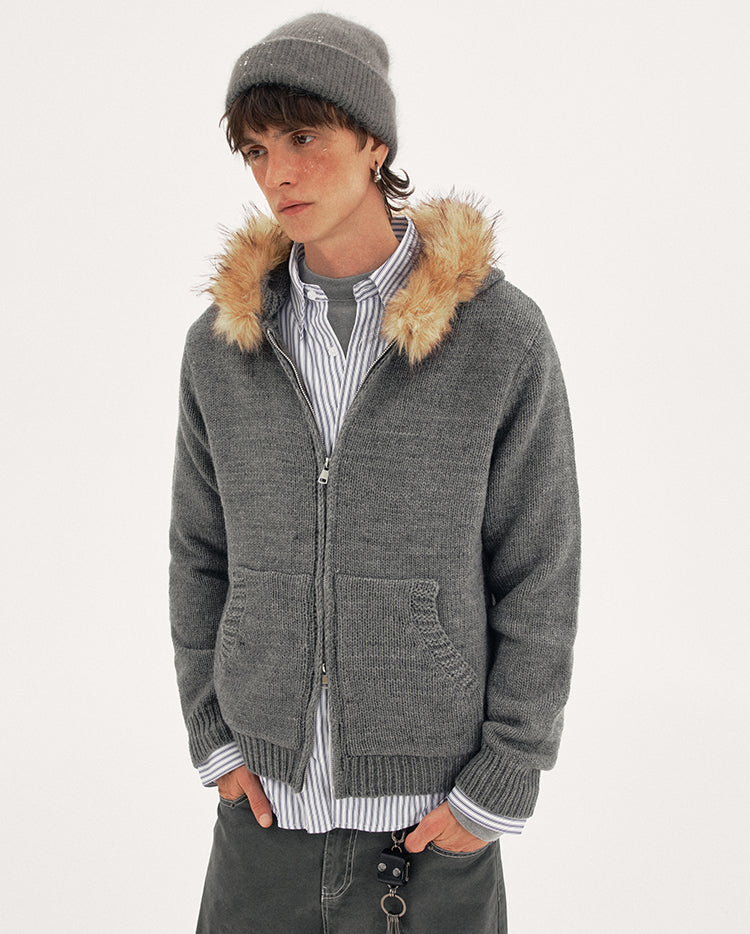 MADWITCH WOOL HOOD CARDIGAN #27428