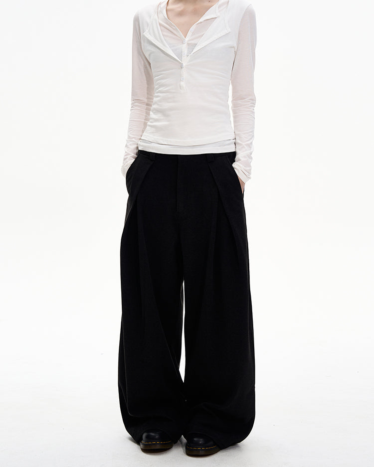 MADWITCH PLEAT DRAPE TROUSERS #UTU038