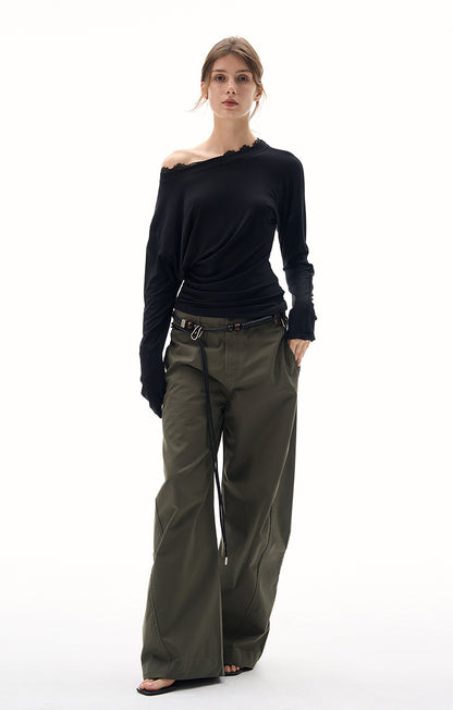 MADWITCH LACE-TRIMMED LAYER TOPS #DD3351