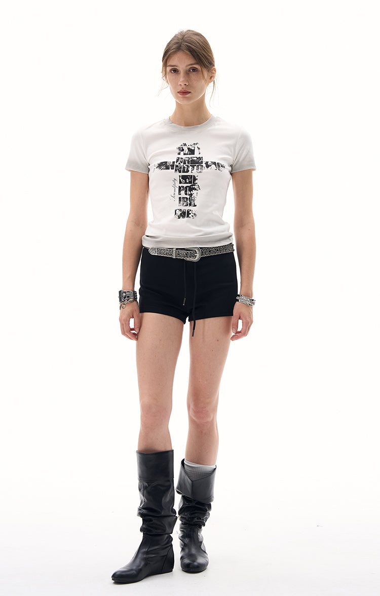 MADWITCH WAIST-DEFINING BABE TEE #22682C25