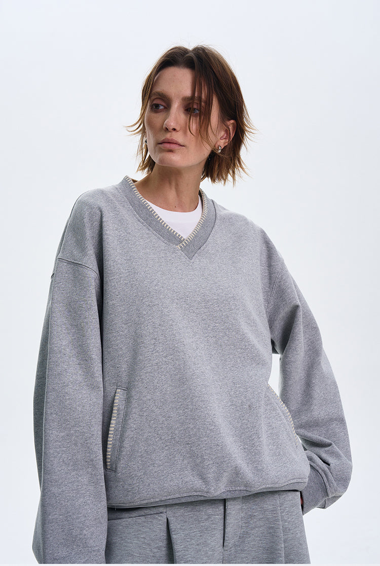 MADWITCH V-NECK CASUAL LONG SLEEVE #0207