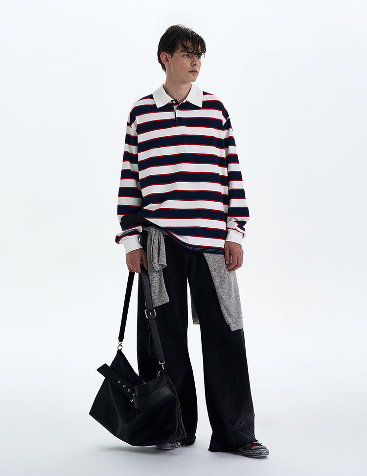 MADWITCH COLORBLOCK STRIPED LONG SLEEVE TEE #T56