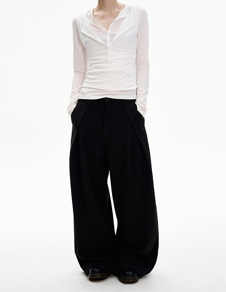 MADWITCH PLEAT DRAPE TROUSERS #UTU038