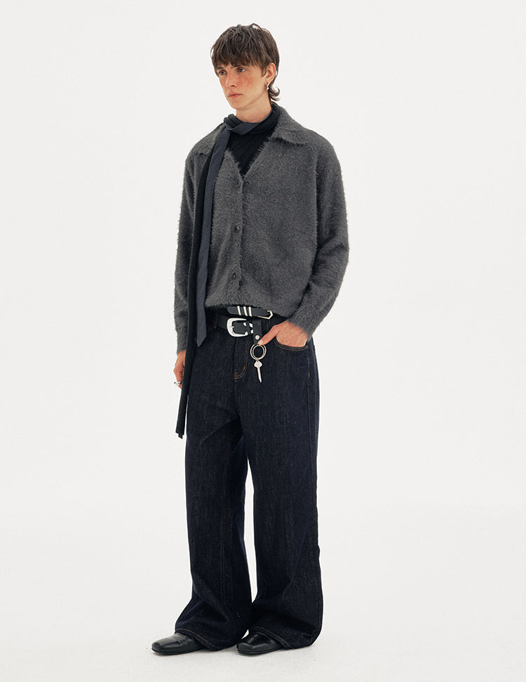 MADWITCH PLUSH VEE CARDIGAN #1040