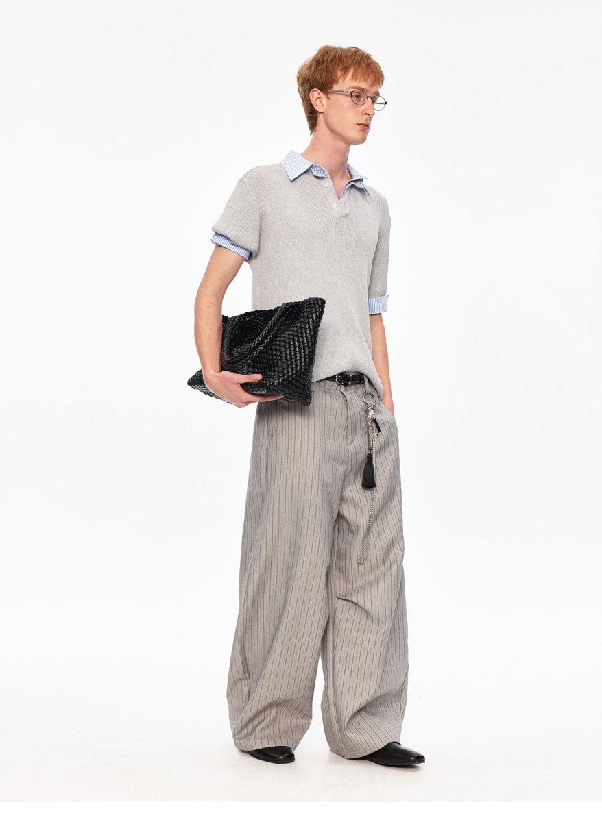 MADWITCH FAUX LAYER KNIT TEE MY615 - MadWitch Store