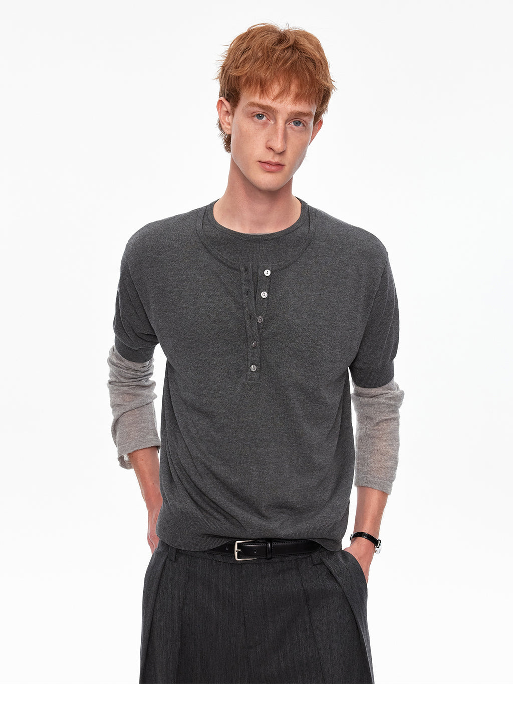 MADWITCH HERITAGE DOUBLE COLLAR TEE #MY611