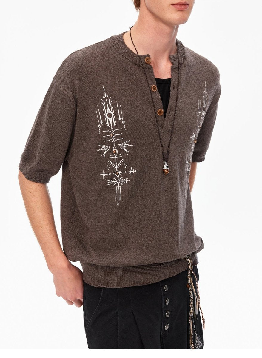 MADWITCH HERITAGE HENLEY SHIRT 991238 - MadWitch Store