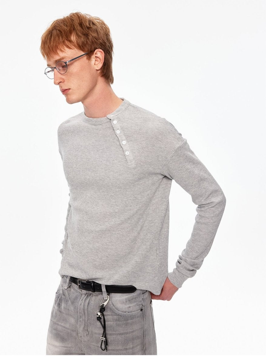 MADWITCH BUTTON FRONT KNIT TOP 27438 - MadWitch Store