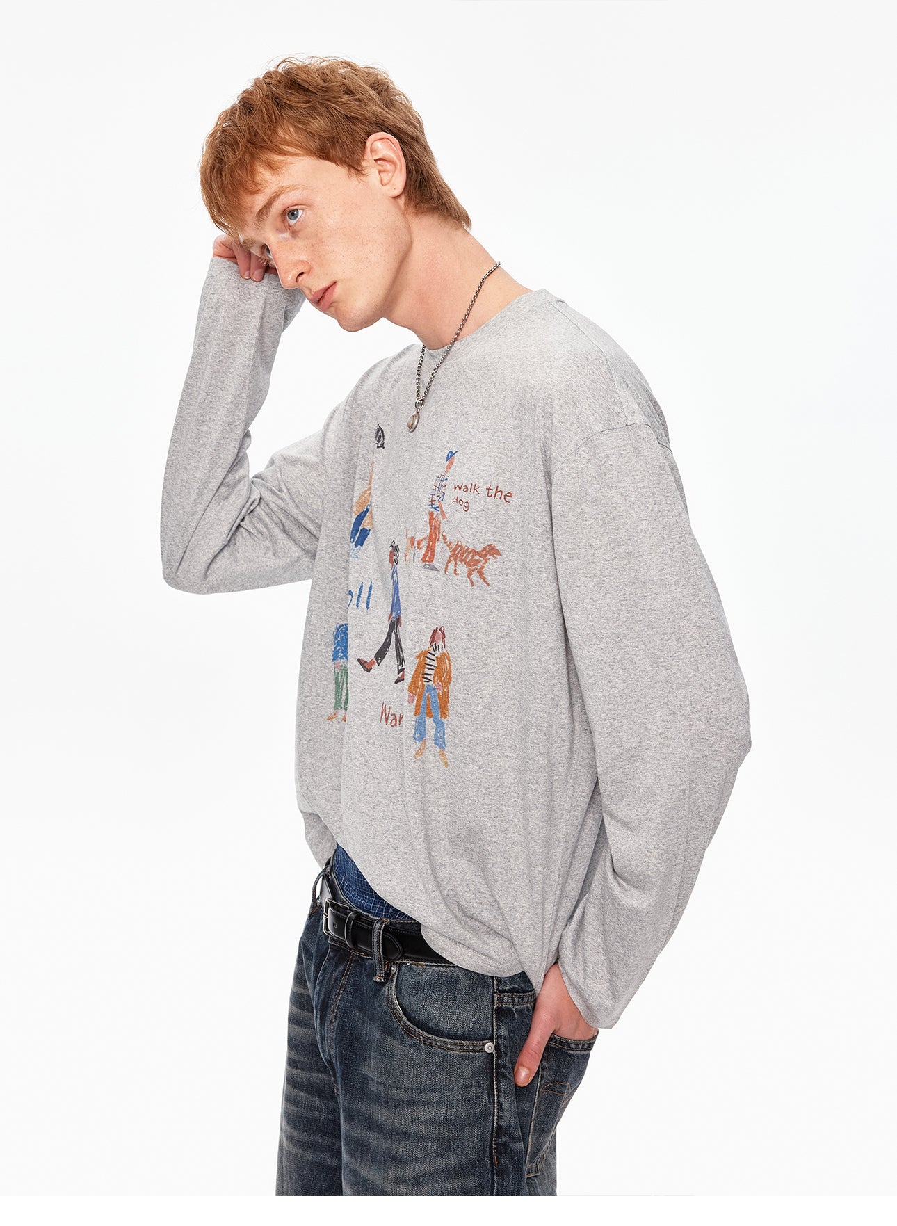 MADWITCH VINTAGE PRINTED TENCEL TEE #991282