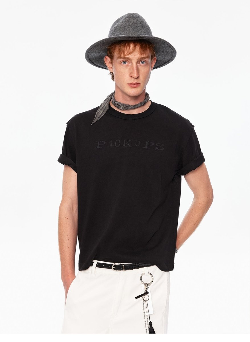 MADWITCH EMBOSSED LETTER TEE 20268 - MadWitch Store