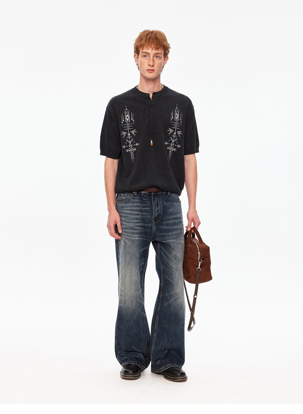 MADWITCH HERITAGE HENLEY SHIRT #991238