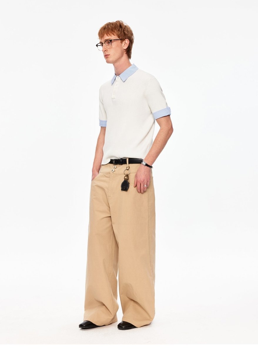 MADWITCH FAUX LAYER KNIT TEE MY615 - MadWitch Store