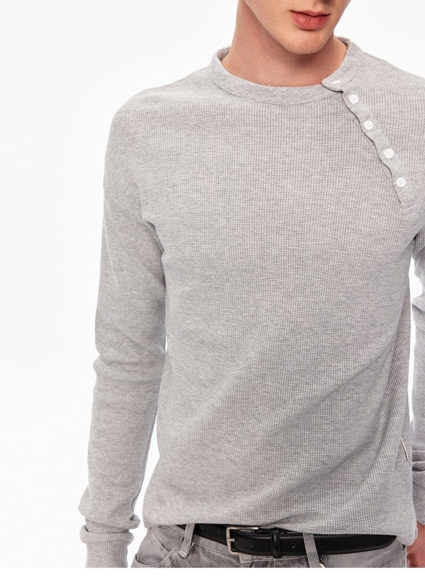 MADWITCH BUTTON FRONT KNIT TOP 27438 - MadWitch Store