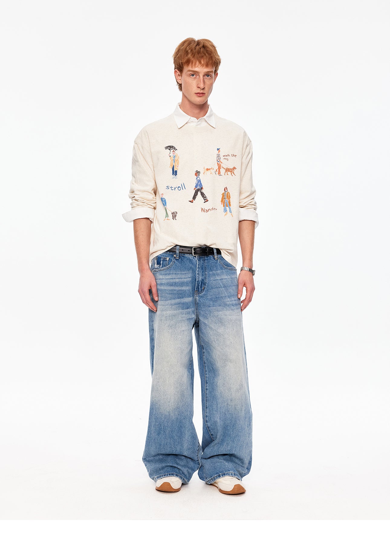 MADWITCH VINTAGE PRINTED TENCEL TEE #991282