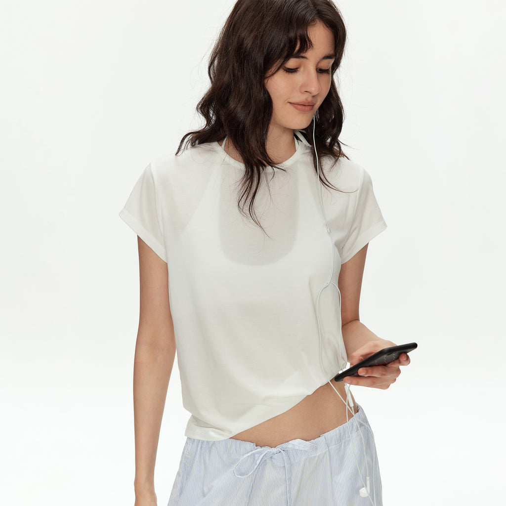 MADWITCH TENCEL COOL SHORT TEE #TC122N