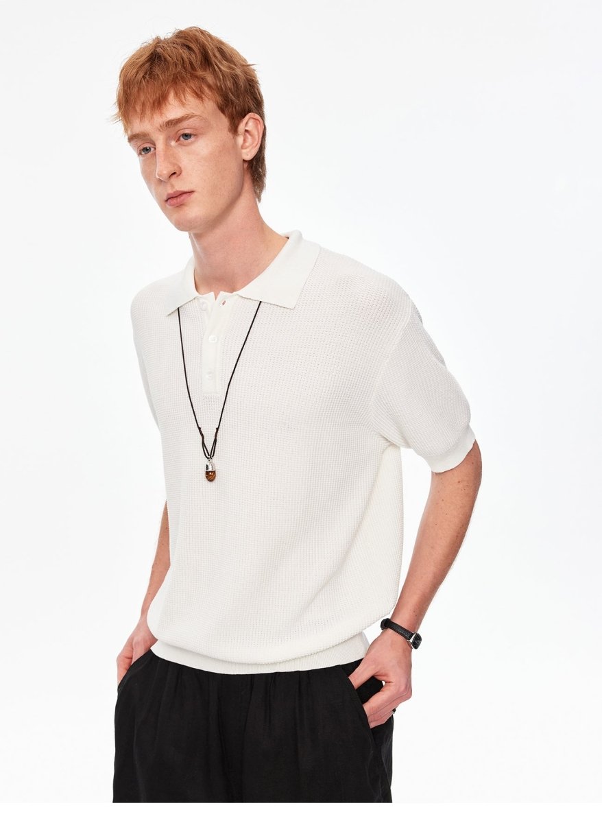 MADWITCH VINTAGE WAFFLE KNIT TEE MY610 - MadWitch Store