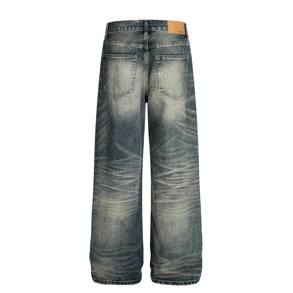 MADWIT DISTRESSED STRAIGHT JEANS #FX082