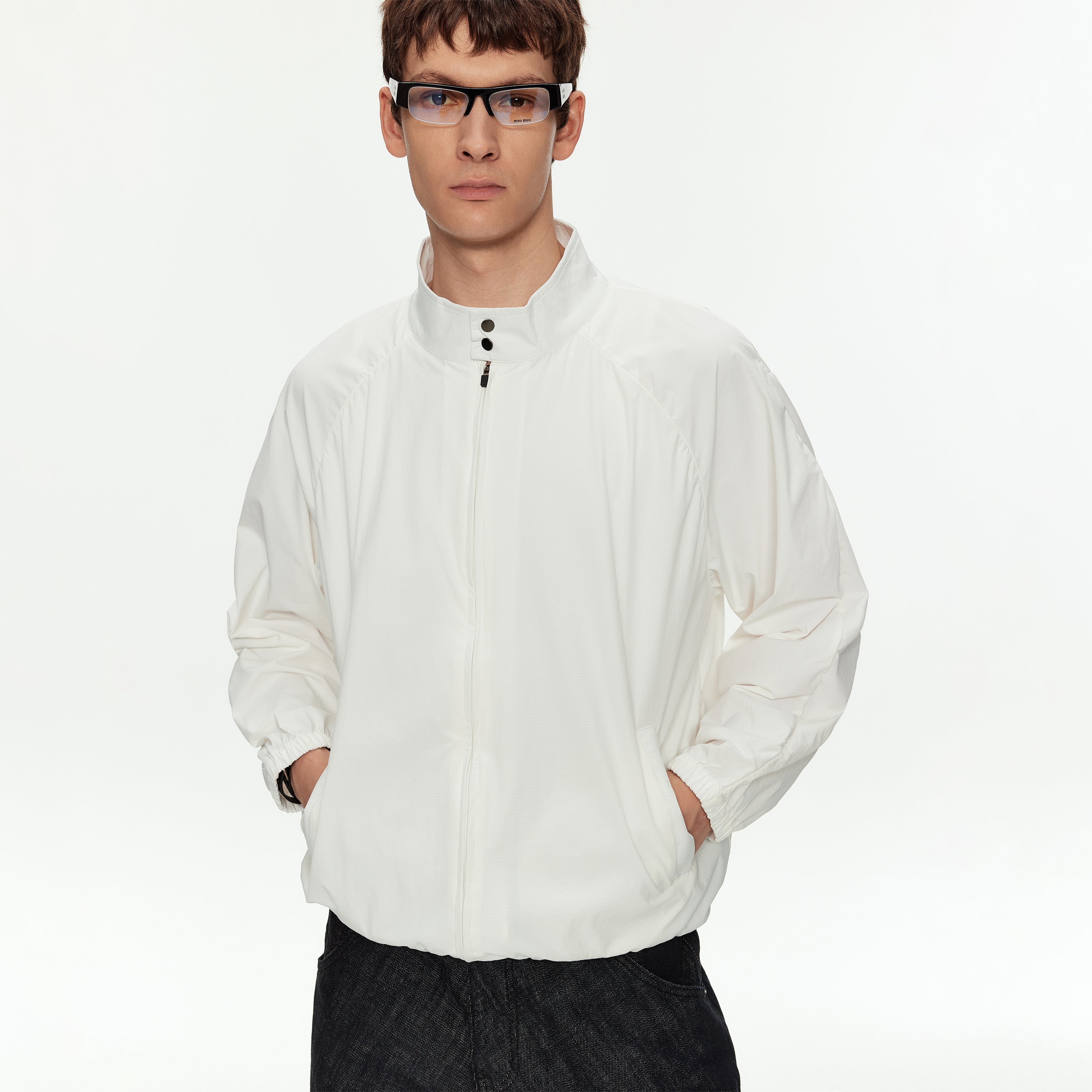 MADWITCH STAND COLLAR RAGLAN JACKET #C2642C26