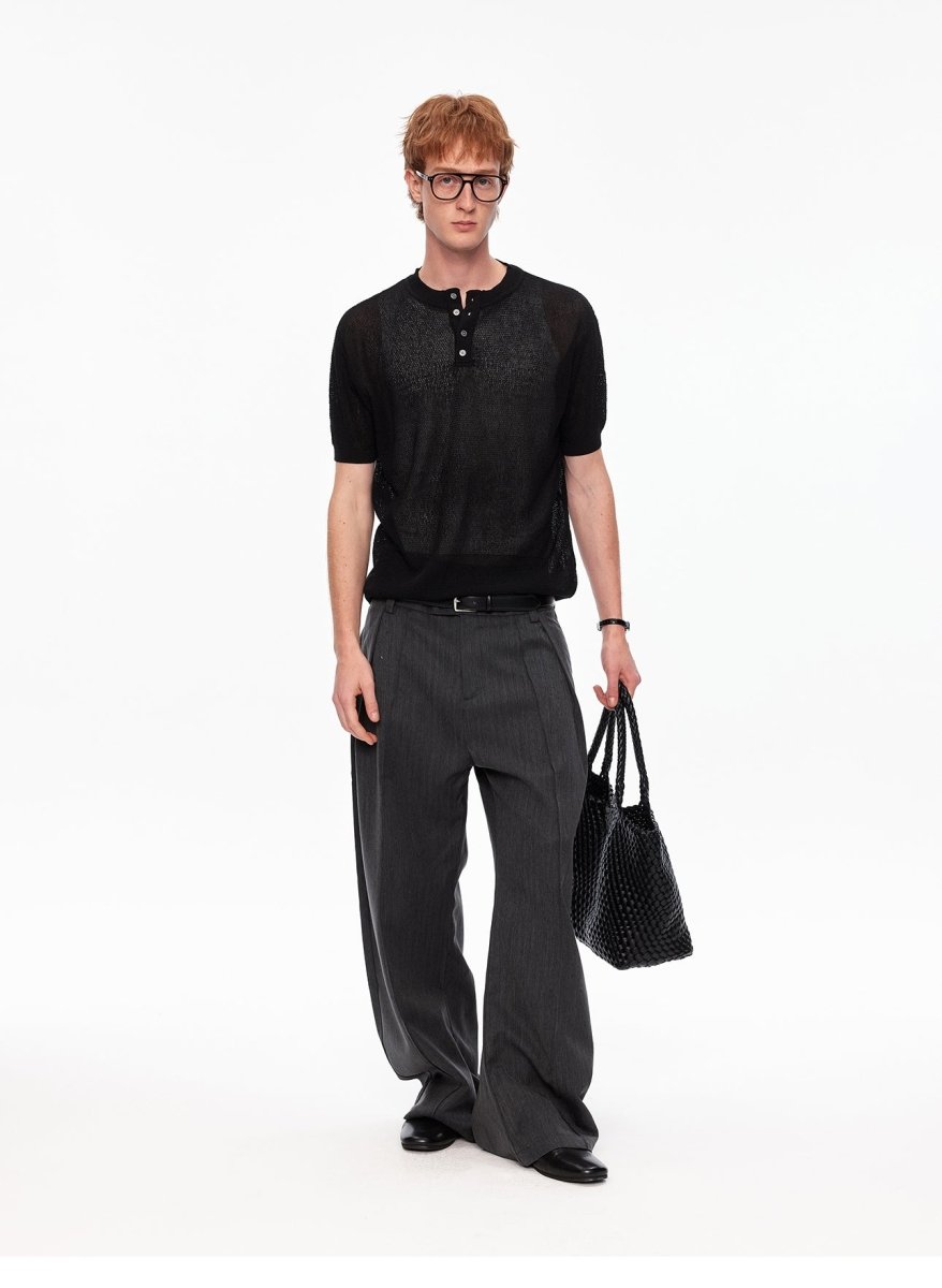 MADWITCH LINEN COOL KNIT TEE M367 - MadWitch Store