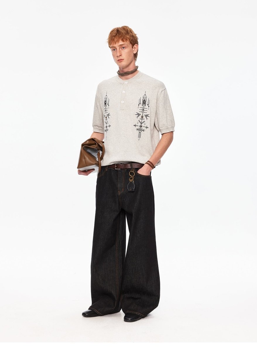 MADWITCH HERITAGE HENLEY SHIRT 991238 - MadWitch Store