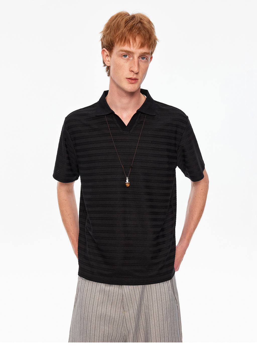 MADWITCH STRIPED SHORT TEE #20505