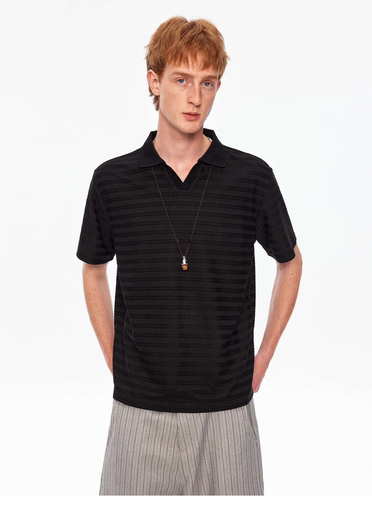 MADWITCH STRIPED SHORT TEE #20505