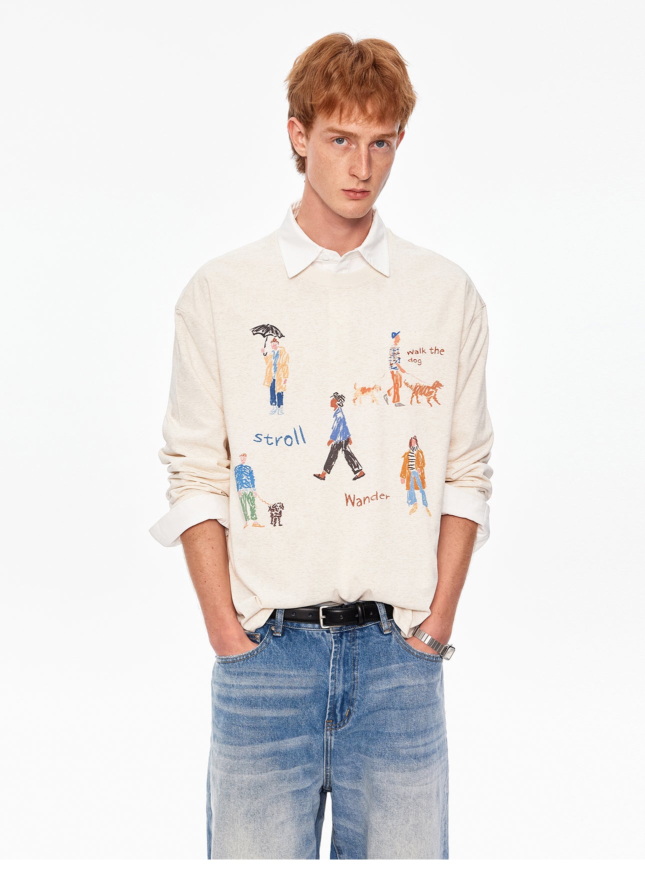 MADWITCH VINTAGE PRINTED TENCEL TEE #991282
