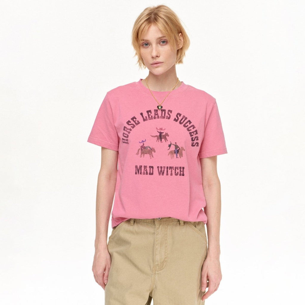 MADWITCH WESTERN PRINT COTTON TEE MD4325 - MadWitch Store