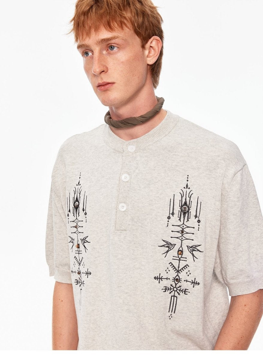 MADWITCH HERITAGE HENLEY SHIRT 991238 - MadWitch Store