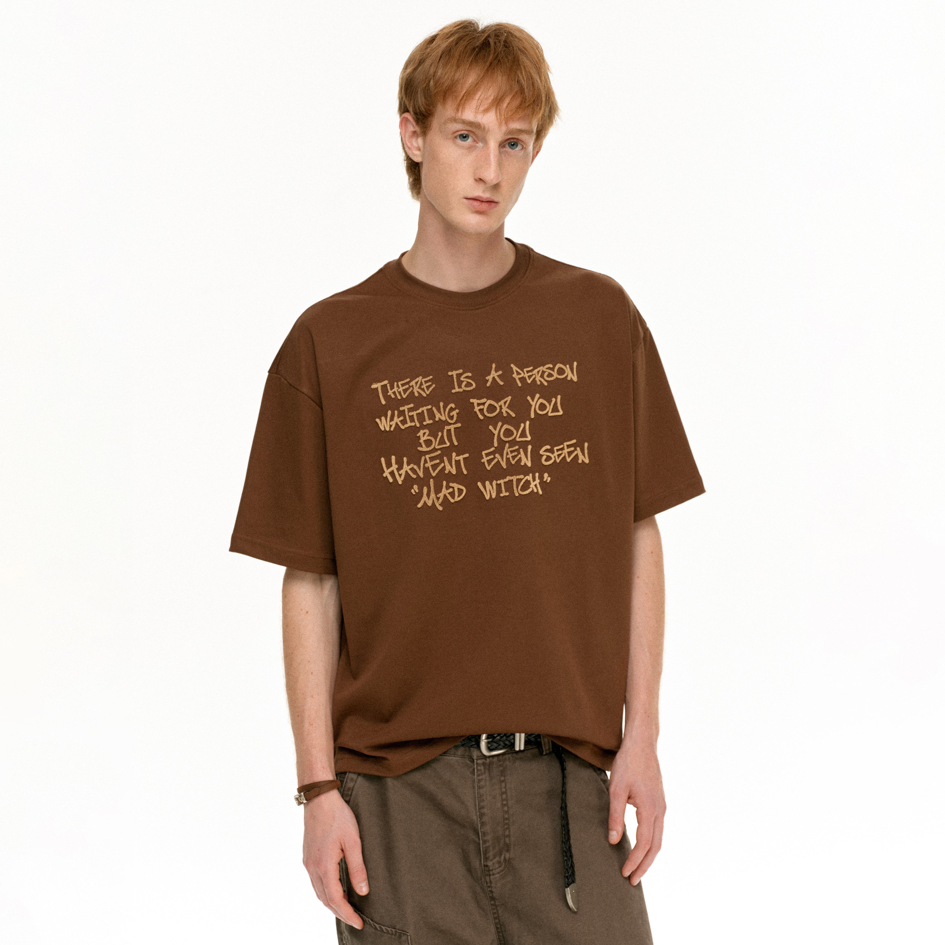 MADWITCH EMBROIDERED SHORT TEE #MD4327