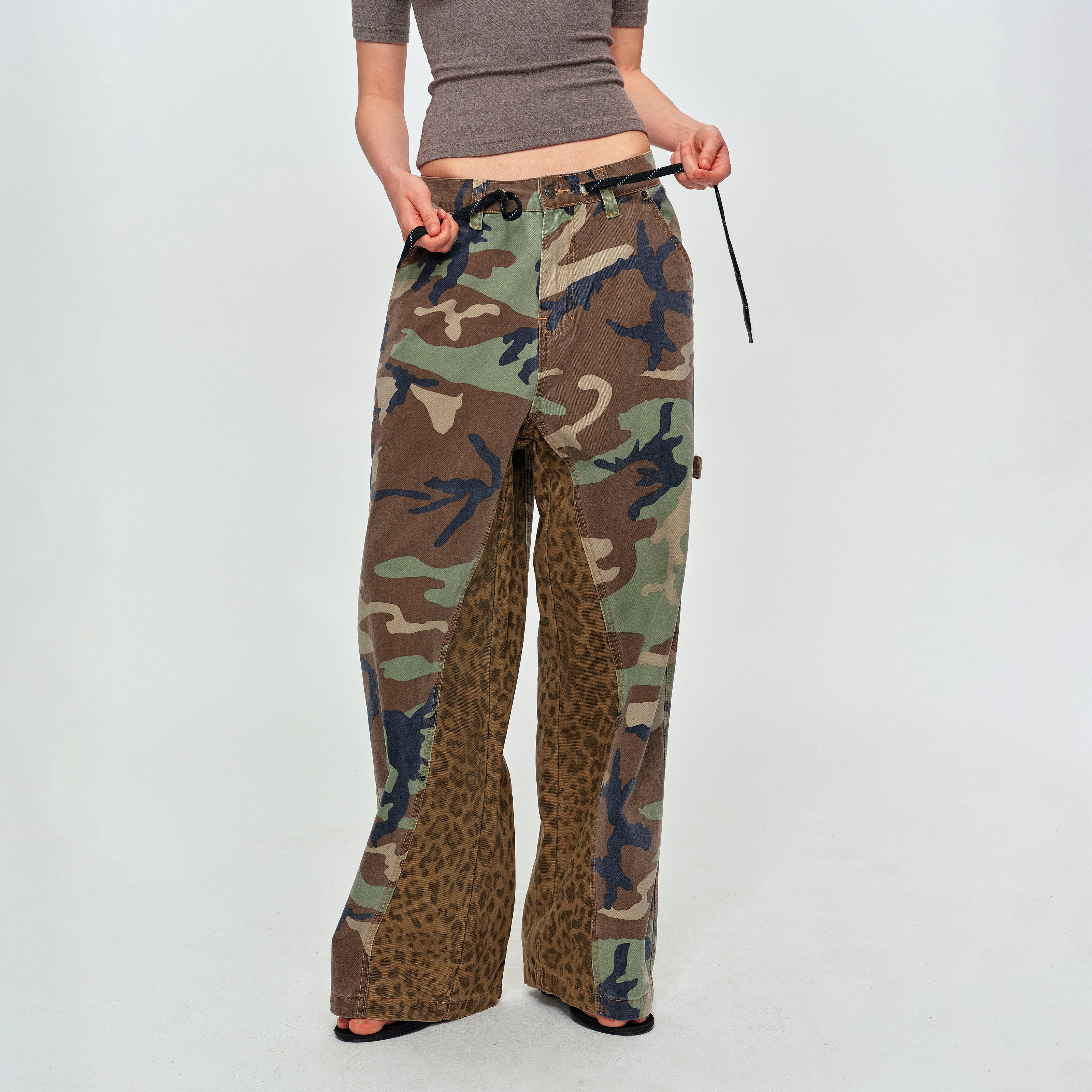 MADWITCH CAMO LEOPARD CARGO PANTS #CK3656