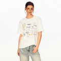 MADWITCH VINTAGE BEACH PRINT TEE #991310