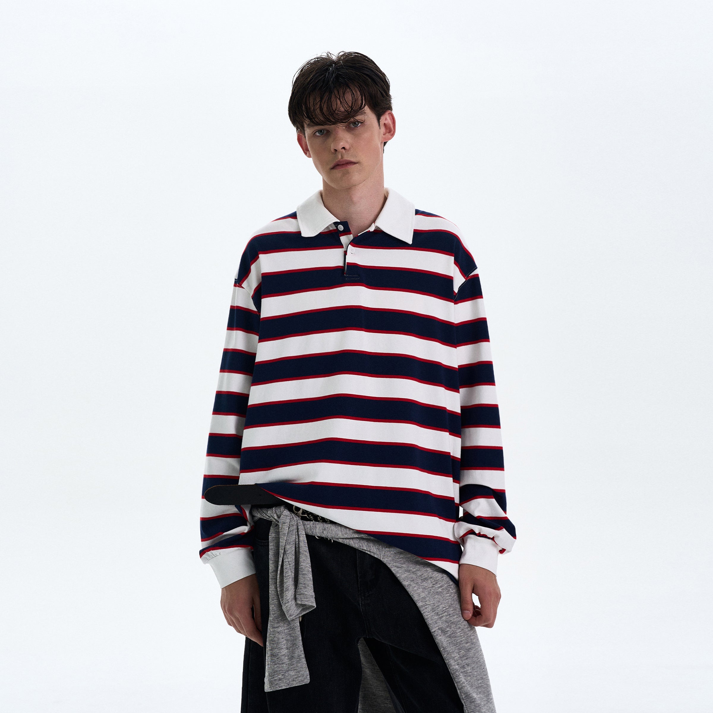 MADWITCH COLORBLOCK STRIPED LONG SLEEVE TEE #T56