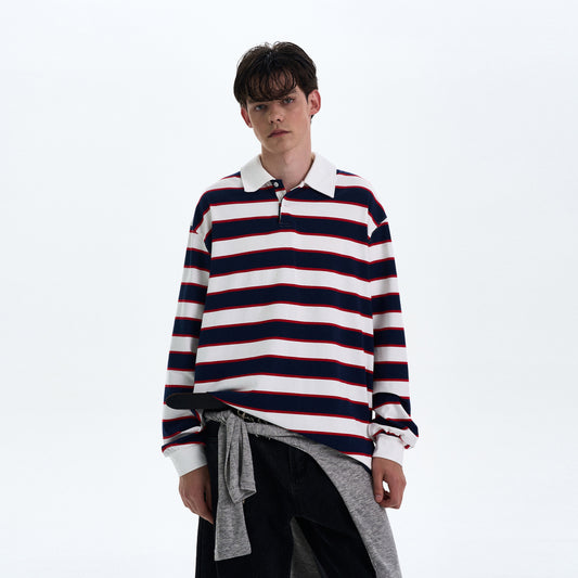MADWITCH COLORBLOCK STRIPED LONG SLEEVE TEE #T56