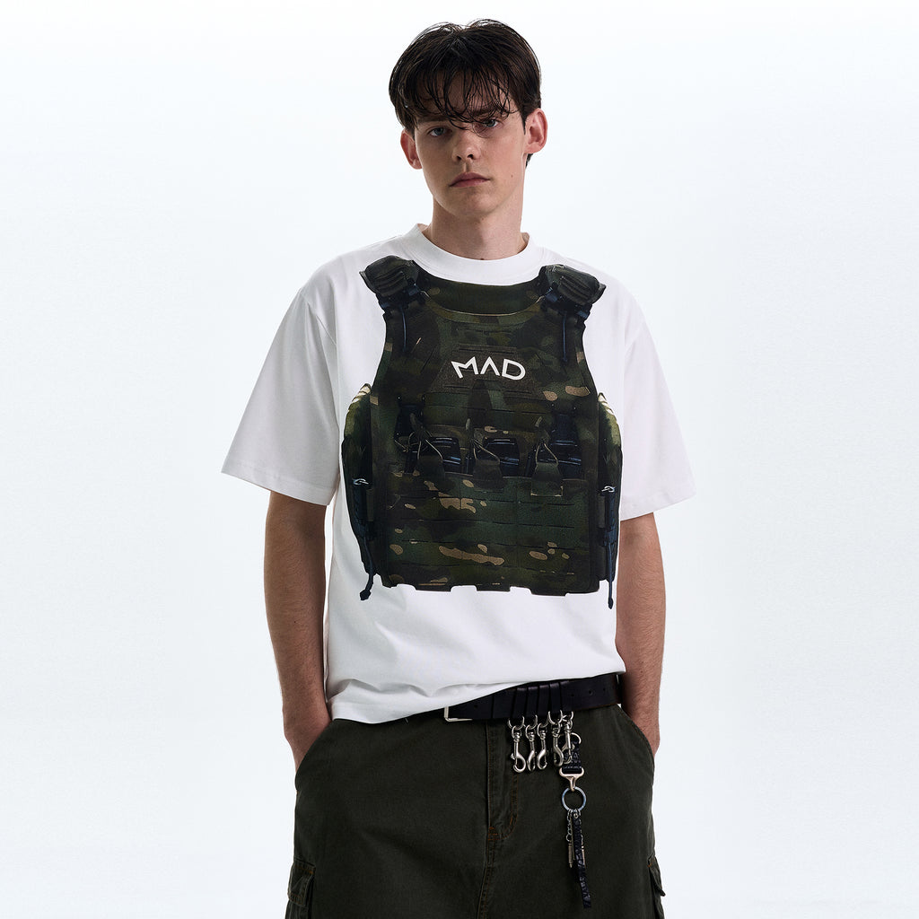 MADWITCH ORIGINAL VEST PRINT T-SHIRT #MD4172