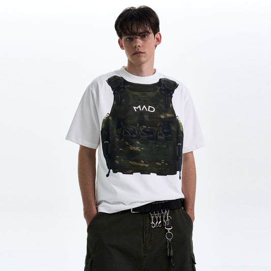 MADWITCH ORIGINAL VEST PRINT T-SHIRT #MD4172