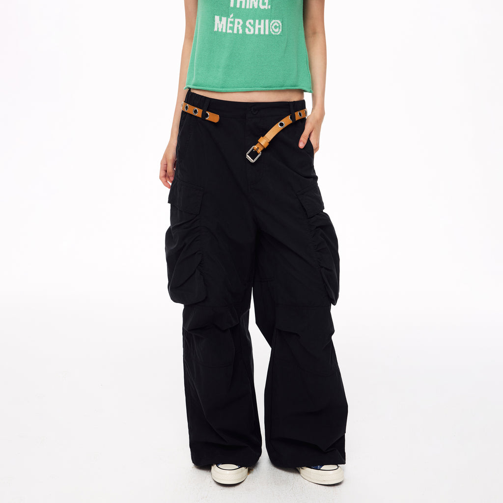MADWITCH JELLYFISH PLEATED CARGO TROUSERS #A637