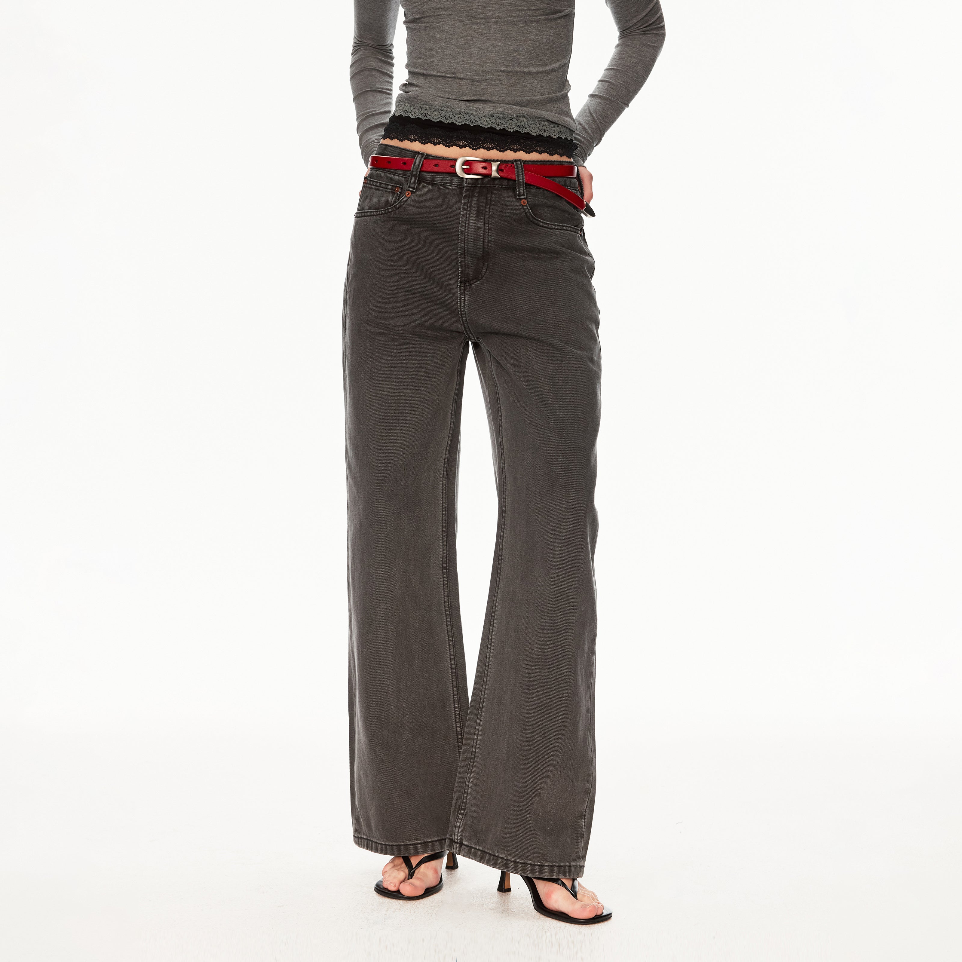 MADWIT FLARE STRAIGHT PANTS #GPC3601N