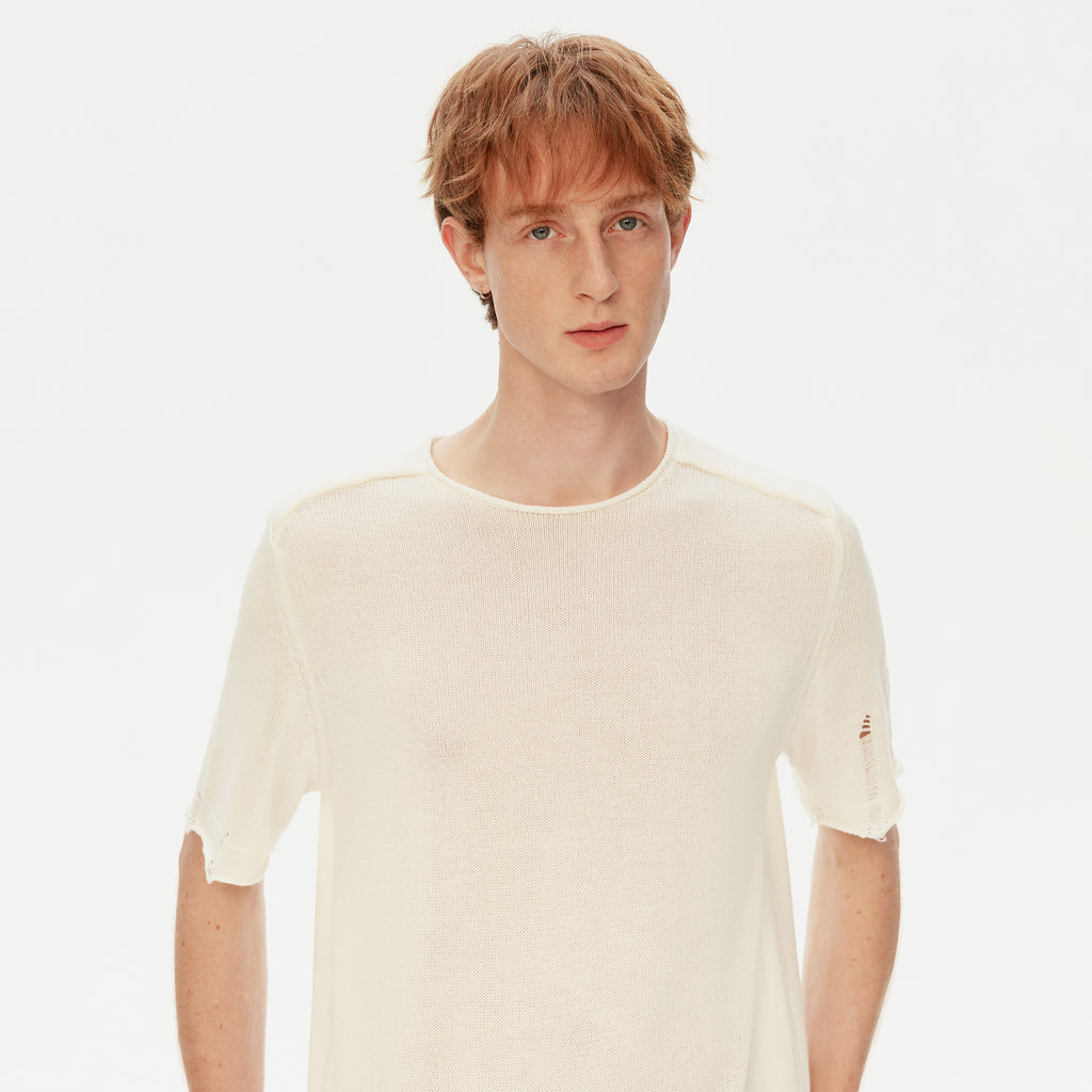 MADWITCH DISTRESSED SHORT TEE #AW26802